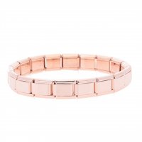 La Cima ® Rose Gold 18 Link Italian Charm Starter Bracelet