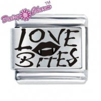 Love Bites ETCHED Italian Charm