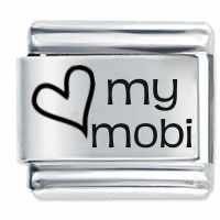 Love my Mobi ETCHED Italian Charm