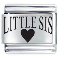 Little Sis ETCHED Italian Charm
