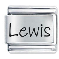 Lewis Name Italian Charm