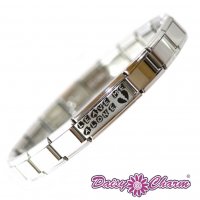 Leave me alone broken hearted - emo Charm Bracelet