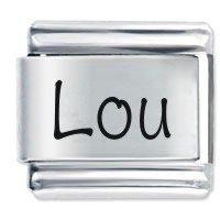 Lou Name Italian Charm