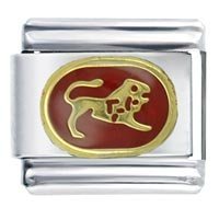 Leo Zodiac Enamel Italian Charm