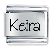 Keira Etched Name Italian Charm