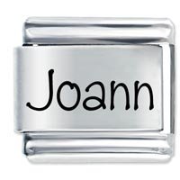 Joann Etched Name Italian Charm
