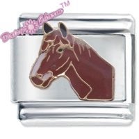 Horse Head Italian Charm
