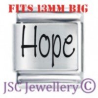 Hope Etched Name Charm - Fits BIG size 13mm