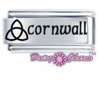 Italian Charm - Triquetra symbol with cornwall