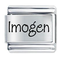 Imogen Etched Name Italian Charm
