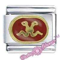 Gemini Zodiac Enamel Italian Charm