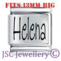 Helena Etched Name Charm - Fits BIG size 13mm