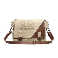 Victor's Bicycle Canvas & Leather Messenger Bag