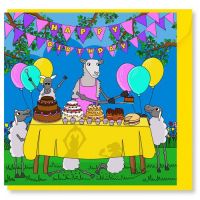 Birthday Card - Cake Off - Sheep - Amy Whelan 