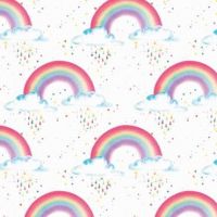 Rainbow Wrapping Paper 2 Sheets & Tags - Arty Penguin