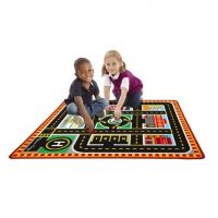 Melissa & Doug Around The City Rescue Playmat Rug & Cars 