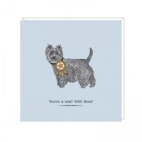 Well Done Card - You're a Star! - Westie Dog - Artbeat