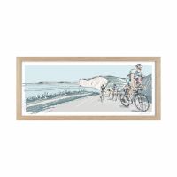 Crompton Bay - Cycling Bike - Wall Art Print Framed - James Lord