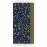 Christmas Gold Stars Navy Blue Tissue Paper - 8 sheets - Eurowrap