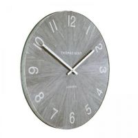 22" 57cm Wharf Wall Clock Limestone - Thomas Kent