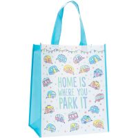 Home Is Where You Park It Caravan Design Reusable Shopping Bag