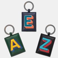 Leather Keyring Initial Alphabet A-Z - 26 Letters - Yoshi