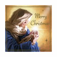 Christmas Card Pack - 12 Cards 2 Designs Religious Mary Recyclable - Eurowrap