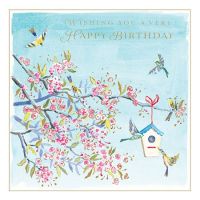 Birthday Card - Female - Bird Blossoms - Bella Ling Design