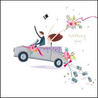 Wedding Day Card - Car - Modern - The Curious Inksmith