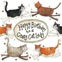 Birthday Card - Crazy Cat Lady - Little Sparkles - Alex Clark 