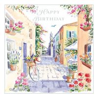 Birthday Card - Female - Bicycle Town Bike - Bella Ling Design