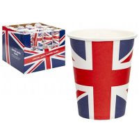 Union Jack Design Paper Cups - 12 Pack - PMS