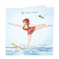 Birthday Card - Female Age is Just a Number - Angie Thomas