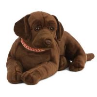 Giant Chocolate Labrador Dog Plush Soft Toy - 60cm - Living Nature