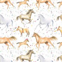 Horse Pony Party Wrapping Paper Sheets & Tags - Arty Penguin