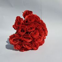 24 Red Rose Bouquet Artificial - Valentines Gift Wrapped