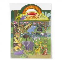 Melissa & Doug Safari Reusable Puffy Stickers - 42 Stickers