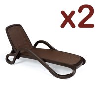 Nardi Alfa Lounger Coffee (Set of 2)