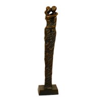 Solstice Sculptures Contemporary Twist 63cm in Dark Verdigris