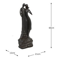 Solstice Sculptures First Date 61cm in Ebony Effect