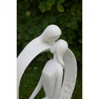 Solstice Sculptures Blissful Halo 61cm in Ivory Effect