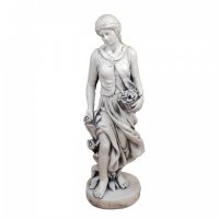 Solstice Sculptures Susie in Spring 84cm in White Stone Effect