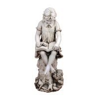 Solstice Sculptures Mary Reading Girl 89cm -Ant Stone Effect