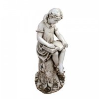 Solstice Sculptures Mary Reading Girl 89cm -Ant Stone Effect