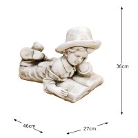 Solstice Sculptures Eric 36cm in Antique Stone Effect