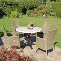 AVIGNON Dining Table with 4 DORCHESTER Chairs Set