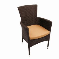 AVIGNON Dining Table with 4 STOCKHOLM Brown Chairs Set
