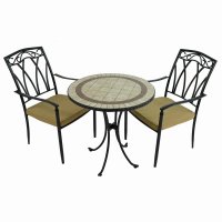 HENLEY 71cm Table with 2 ASCOT Chairs Set