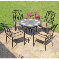 MONTILLA 91cm Table with 4 ASCOT Chairs Set