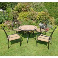 RICHMOND 91cm Table with 4 ASCOT Chairs Set